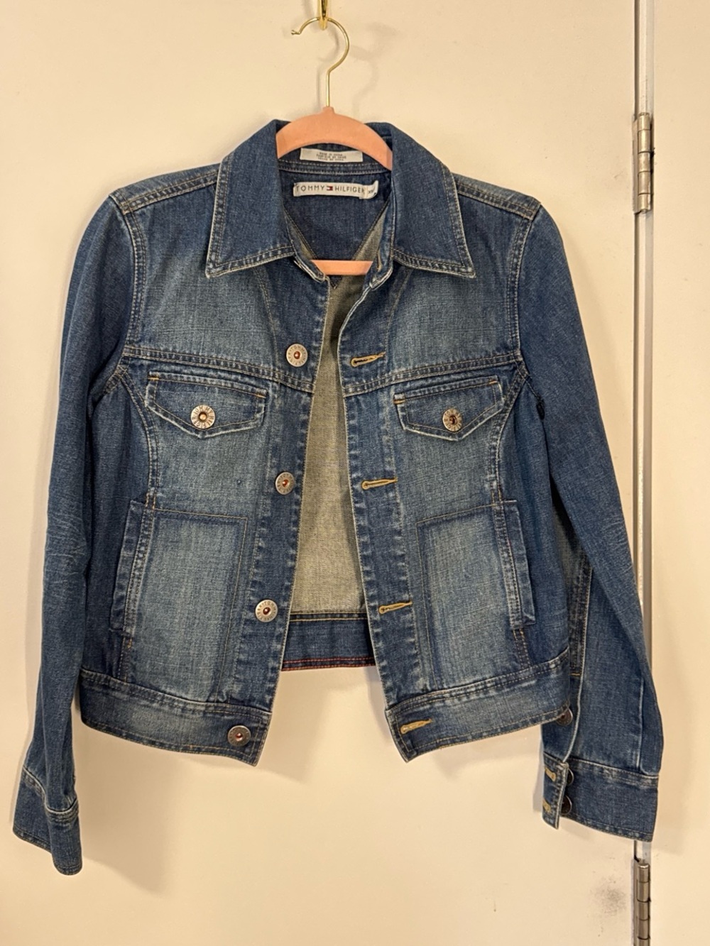 Tommy Hilfiger Women's Blue Denim Jacket XS like nee